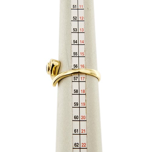 Bague Bague serpent - Bague ouverte en or jaune 18 kt saphir et diamants 58 Facettes 36945