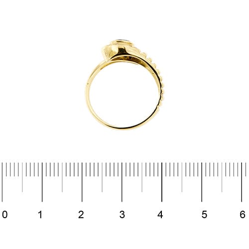 Bague Bague serpent - Bague ouverte en or jaune 18 kt saphir et diamants 58 Facettes 36945