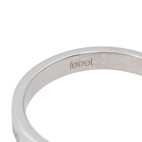 Bague 50 Bague solitaire en or blanc 18 carats et diamants 58 Facettes 3694714CN