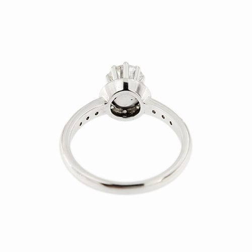 Bague Bague solitaire - Diamants taille brillant en or blanc 18 kt 0,84 ct 58 Facettes 36977