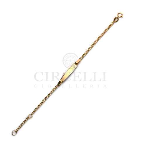 Bracelet Bracelet à plaque bicolore en or 18k 58 Facettes CB00GB07F0ZSF