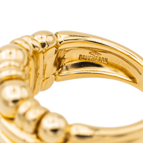 Bague 53 Boucheron Quatre - Bague jonc en or jaune 18 carats 58 Facettes 3704295CN