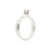 Bague 56 Damiani - Bague solitaire en or blanc 18 carats et diamant 58 Facettes 37094