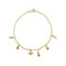 Bracelet Bracelet à charms - Maille forçat en or jaune 18 kt 58 Facettes 37291