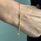 Bracelet Bracelet à charms - Maille forçat en or jaune 18 kt 58 Facettes 37291