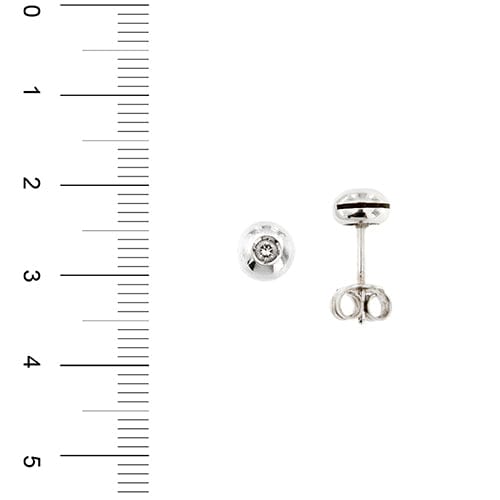 Boucles d'oreilles Boucles d’oreilles point de lumière en or blanc 18 kt et diamants 58 Facettes 37342