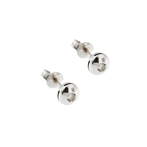 Boucles d'oreilles Boucles d’oreilles point de lumière en or blanc 18 kt et diamants 58 Facettes 37342