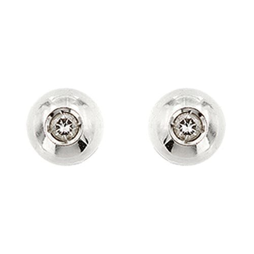 Boucles d'oreilles Boucles d’oreilles point de lumière en or blanc 18 kt et diamants 58 Facettes 37342
