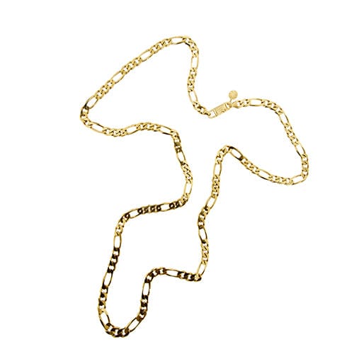 Collier Chini - Collier maille Figaro 3+1 en or jaune 18 ct 58 Facettes 37411