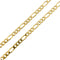 Collier Chini - Collier maille Figaro 3+1 en or jaune 18 ct 58 Facettes 37411