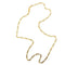 Collier Chini - Collier maille Figaro 3+1 en or jaune 18 ct 58 Facettes 37564