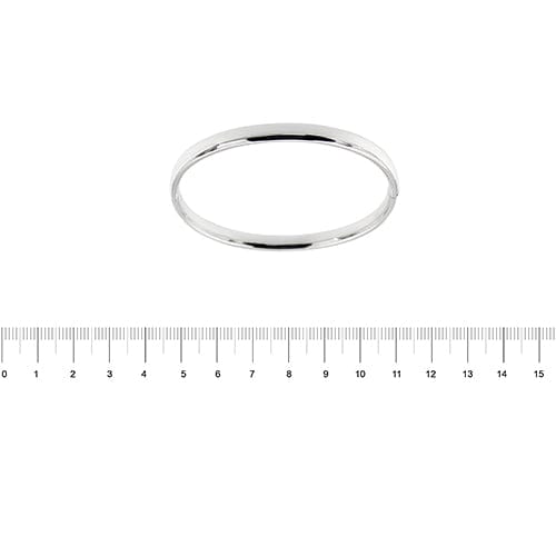 Bracelet Bracelet rigide ovale en or blanc 18 ct 58 Facettes 37590