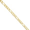 Collier Chini - Collier maille Figaro 3+1 en or jaune 18 ct 58 Facettes 37642
