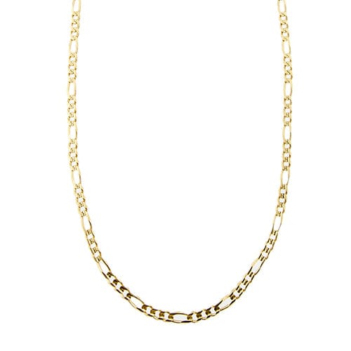 Collier Chini - Collier maille Figaro 3+1 en or jaune 18 ct 58 Facettes 37642