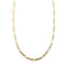 Collier Chini - Collier maille Figaro 3+1 en or jaune 18 ct 58 Facettes 37642