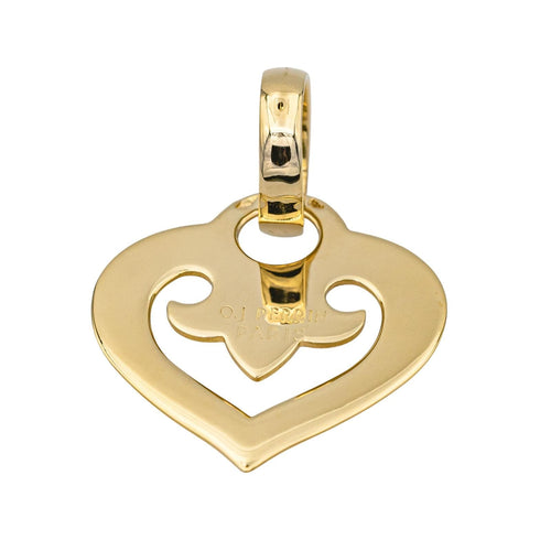 Pendentif O.J. Perrin Cœur Légende - Pendentif cœur en or jaune 58 Facettes 3773621CN