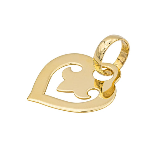 Pendentif O.J. Perrin Cœur Légende - Pendentif cœur en or jaune 58 Facettes 3773621CN
