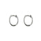 Boucles d'oreilles Boucles d'oreilles créoles ovales en or blanc 18 ct et diamants 58 Facettes 37738