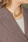 Collier Collier gourmette en or jaune et or blanc 18 carats avec diamants 58 Facettes 3779209CN