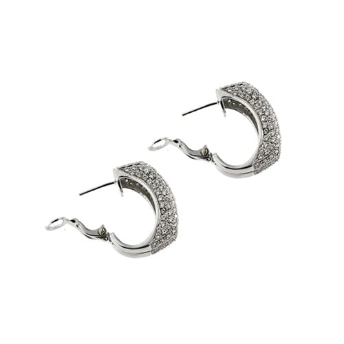 Boucles d'oreilles Boucles d’oreilles en or blanc 18 kt avec 316 diamants 58 Facettes 37833