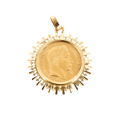 Pendentif Pendentif Napoléon III en or jaune 18K (750 Millièmes) 58 Facettes DV0942-3