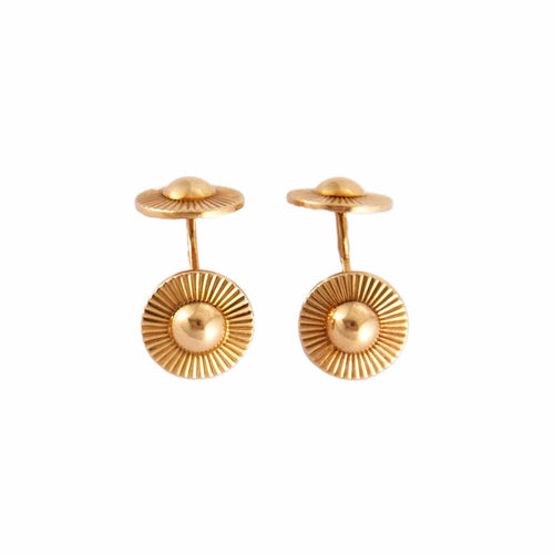 Boutons de manchette Cartier - Boutons de manchette vintage en or jaune 18 carats 58 Facettes BO/230011 NSS