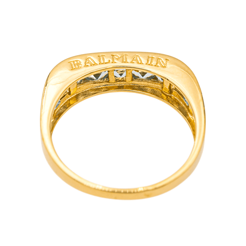 Bague 56 Balmain - Bague en or jaune 18 carats sertie de topazes 58 Facettes 3794845CN