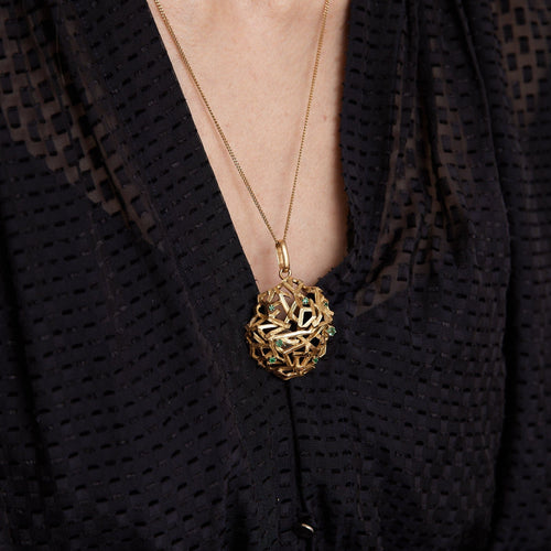 Pendentif Pendentif Branchages Emeraudes 58 Facettes DV0075-1-DEFAULT-TITLE