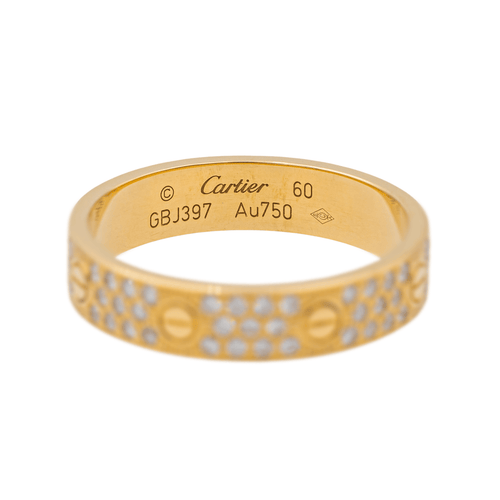 Bague 60 Cartier Love - Bague alliance en or jaune et diamants 58 Facettes 3796236RV