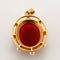 Pendentif Pendentif Camée Calcédoine Perles 58 Facettes DV0407-2