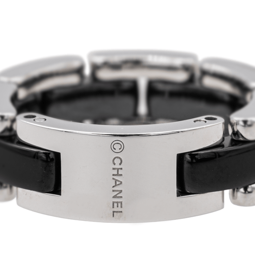 Bague 56 Chanel Ultra - Bague petit modèle en or blanc et céramique, diamants 58 Facettes 3798298RV