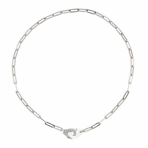 Collier Dinh Van Menottes - Collier en or blanc 58 Facettes 3798779CN