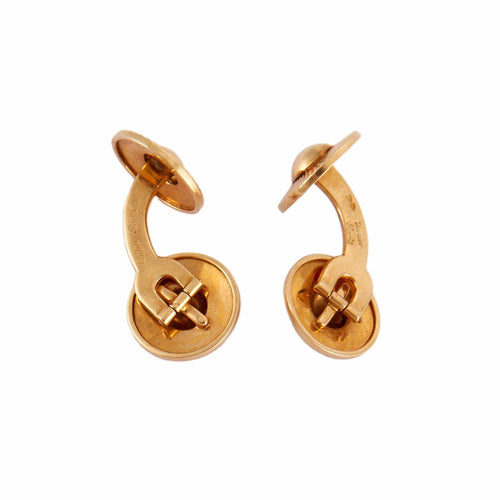 Boutons de manchette Cartier - Boutons de manchette vintage en or jaune 18 carats 58 Facettes BO/230011 NSS
