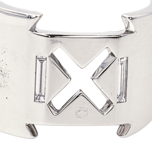 Bague 53 Bague en or blanc 18 carats sertie de diamants 58 Facettes 3803324CN