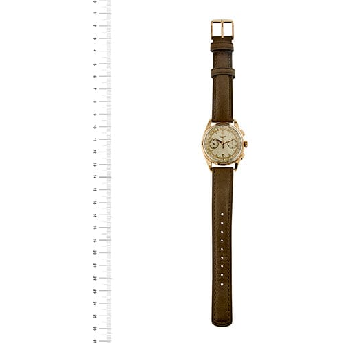 Montre Longines - Montre chronographe vintage en or rose 18 ct 58 Facettes 38045