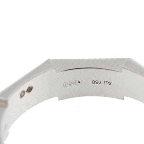 Bague Gucci Link To Love - Bague alliance octogonale en or blanc 18 ct 58 Facettes 38246