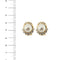 Boucles d'oreilles Boucles d’oreilles à puce - Perles d’eau salée et diamants en or jaune 18 kt 58 Facettes 38271