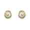 Boucles d'oreilles Boucles d’oreilles à puce - Perles d’eau salée et diamants en or jaune 18 kt 58 Facettes 38271