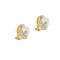 Boucles d'oreilles Boucles d’oreilles à puce - Perles d’eau salée et diamants en or jaune 18 kt 58 Facettes 38271
