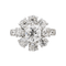 Bague 60 Bague marguerite en platine 950 sertie de diamants taille ancienne 58 Facettes 3841379RV
