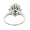 Bague 60 Bague Pompadour en or blanc avec émeraude et diamants 58 Facettes 3841380RV