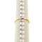 Bague 52 Bague demi-alliance riviera en or jaune 18 carats et diamants 0,58 ct 58 Facettes 38450
