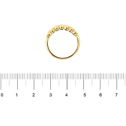Bague 52 Bague demi-alliance riviera en or jaune 18 carats et diamants 0,58 ct 58 Facettes 38450