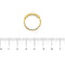 Bague 52 Bague demi-alliance riviera en or jaune 18 carats et diamants 0,58 ct 58 Facettes 38450