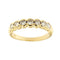 Bague 52 Bague demi-alliance riviera en or jaune 18 carats et diamants 0,58 ct 58 Facettes 38450