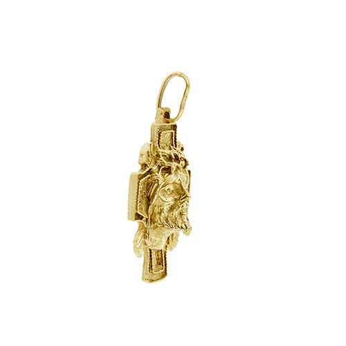 Pendentif Croix avec Christ - Pendentif en or jaune 18 ct 58 Facettes 38503