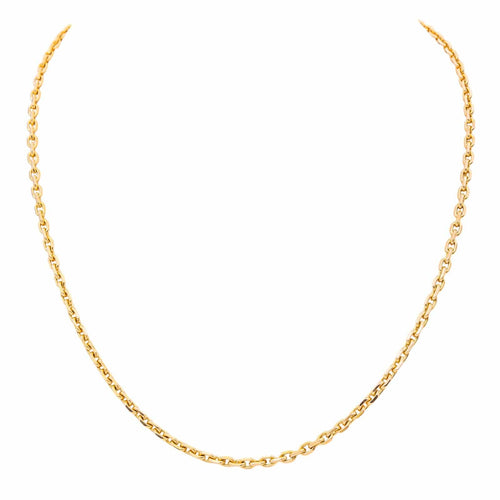 Collier Collier chaîne maille forçat en or rose 18 carats 58 Facettes 3855438CN