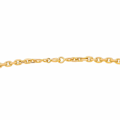 Collier Collier chaîne maille forçat en or rose 18 carats 58 Facettes 3855438CN
