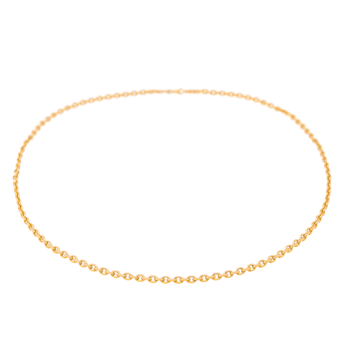 Collier Collier chaîne maille forçat en or rose 18 carats 58 Facettes 3855438CN