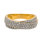 Bague 54 Bague en or jaune 18 carats sertie de diamants 58 Facettes 3855439CN